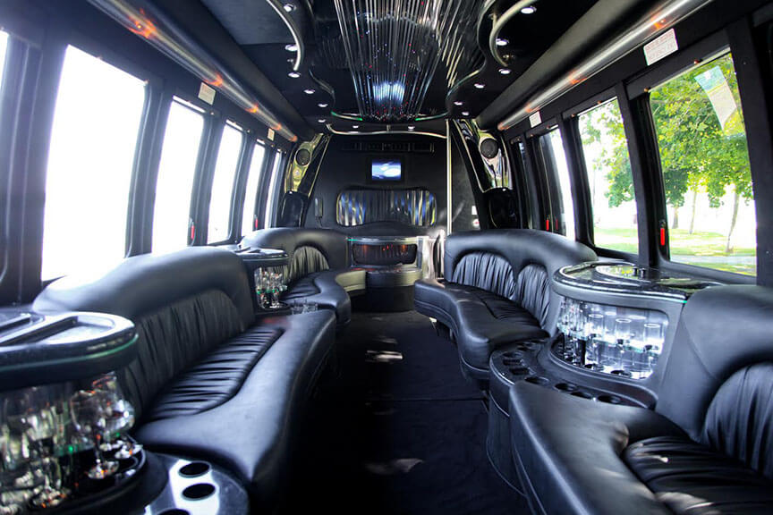 Windsor 22 Passenger Limo Bus Interior